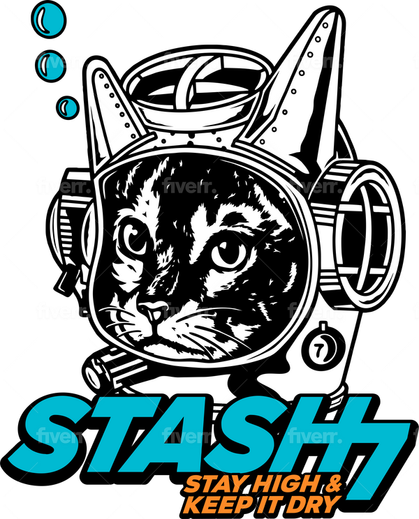 The Stash the Cat Sticker