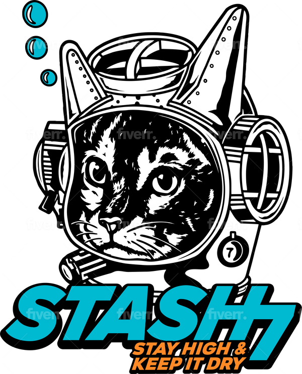 Stash the Cat Sticker